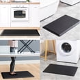 thumbnail image 6 of Xmushyra Kitchen Mat for Floor, Cushioned Anti Fatigue Black Kitchen Mat, Non Slip Waterproof Foam Comfort Mat, Easy Clean Floor Mat for Kitchen, Sink & Laundry, 17" x 28", 6 of 8