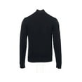 thumbnail image 3 of Alfani Black Striped Half Zip Sweater , Size Small, 3 of 4