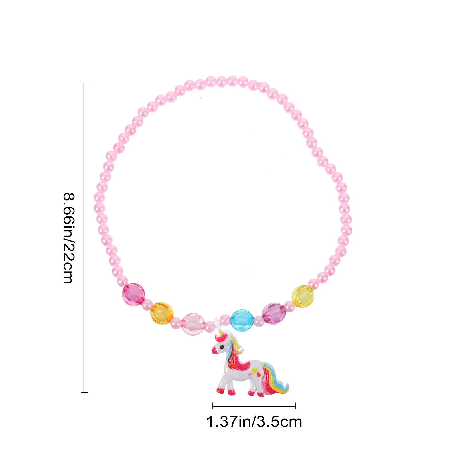 Set Bijoux Licorne Fille - Collier + Bracelet + Boucles D'Oreilles - Alliage Hypoallergénique - Cadeau Enfant