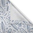 thumbnail image 5 of Ambesonne Surfboard Grommet Curtain, Doodle Summertime, 50" x 96", Petrol Blue Slate Blue, 5 of 6