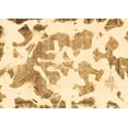 thumbnail image 1 of Ahgly Company Indoor Rectangle Abstract Brown Modern Area Rugs, 7' x 9', 1 of 4