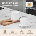 thumbnail image 4 of Ceramic Butter Crock with Lid - Embossed -Style Butter Keeper for Countertop, Water-Seal Design Keeps Butter  & Spreadable |  Kitchen & Housewarming  (Woven ), 4 of 6