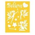thumbnail image 2 of Darice Craft Stencils. Believe/Fairy Theme. 8.5 x 11 inches, 2 of 2