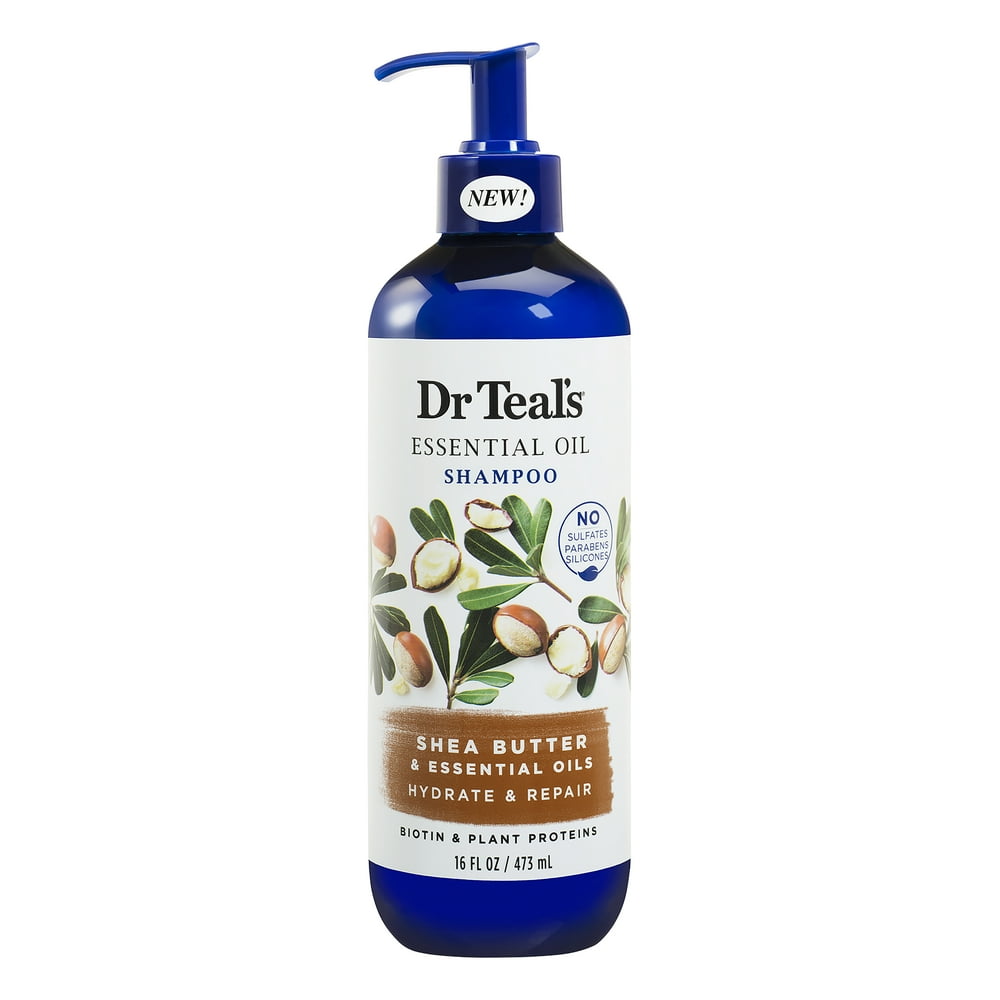 Dr Teal's Shea Butter Hydrate & Repair Essential Oil Shampoo, Sulfate