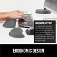 thumbnail image 5 of GORILLA GRIP Gel Memory Foam Wrist Rest for Computer Keyboard, Mouse, Ergonomic Design, Desk Pads, 2 Piece Set, Gray, 5 of 10