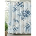 thumbnail image 2 of Fsddascl Pastoral Botanical Shower Curtain Set - Small 36" x 72" Washable Bathtub Curtain with 12 Hooks, Spring Summer Leaf Blue Waterproof Fabric Stall Shower Curtains for Bathroom/Bathtub Décor, 2 of 6