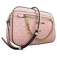 thumbnail image 6 of Michael Kors Jet Set Ew Chain Crossbody Powder Blush Pink Mk Signature, 6 of 13
