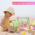thumbnail image 3 of Tagitary Beach Sand Toys for Kids, Beach Toys 23PCS Set with Ice Cream Cake Sand Molds,Toddler Sandbox, Beach Travel, 3 of 8