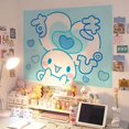 thumbnail image 1 of Pegatina autoadhesiva de Hello Kitty Sanrio Kuromi Cinnamoroll Anime Kawaii para decoración de dormitorio de niña, póster de dibujos animados para escritorio de pared, 1 of 4