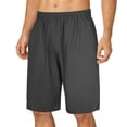 thumbnail image 2 of Eashery Shorts for Men Leisure Straight Mens Shorts with Pocket Dark Gray 5XL, 2 of 5