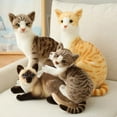 thumbnail image 2 of Stuffed Lifelike Siamese Cats Plush Toy simulation American Shorthair Cute Cat Doll Pet Toys Home Decor Gift For Girls birthday440cm Deng Xun unisex, 2 of 2
