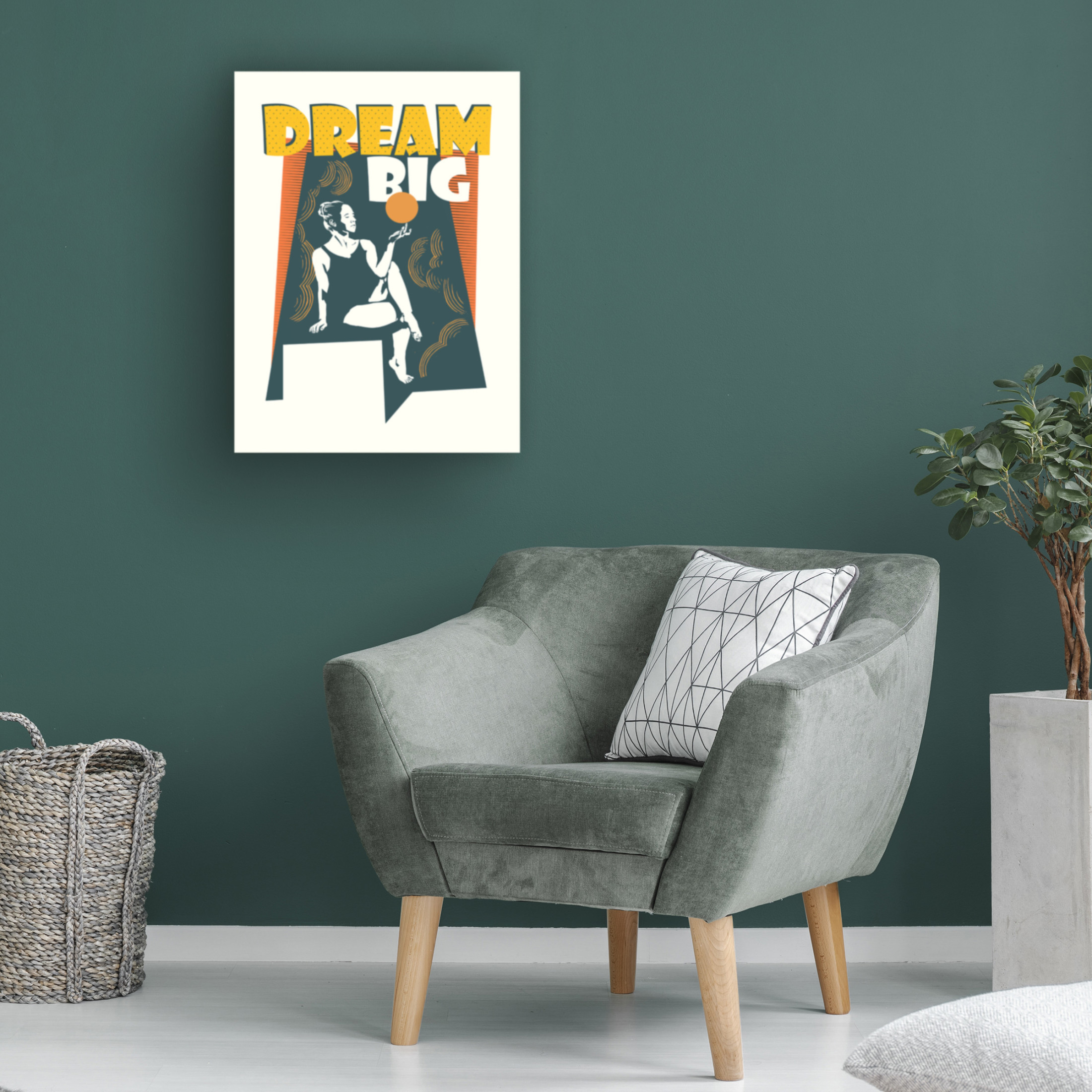 Trademark Fine Art Dionisis Gemos Dream Big Canvas Wall Art
