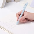 thumbnail image 6 of 1Pcs 0.5mm Macaron Sky Blue Retractable Gel Pen,5.71in Matte Pastel Click Ballpoint, Smudge Free Pocket Clip Pen For Travel Itinerary Drafting & Office Paper Marking, 6 of 6