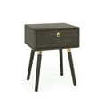 thumbnail image 6 of Dalen Nightstand, Mid-Century Style, Solid Wood Side Table, Mocha, 6 of 17