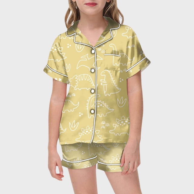 WEAIXIMIUNG Kid DIY Hand Painted Homewear Set Colouring Pajama Sets For And Girl Can Play With And Wea 140