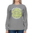 thumbnail image 2 of Down to Earth Literally Skeleton Art Women's Sweatshirt, 2 of 3
