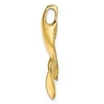 thumbnail image 3 of FJC Finejewelers 10 kt Yellow Gold 3-D Polished/Textured Whale Tail Charm 24 x 25 mm, 3 of 7