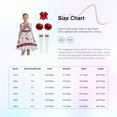 thumbnail image 5 of Oyolan Girls Zombie Cheer Leader Fancy Dress 4 Piece Set Sleeveless Bloody Dress Pompoms White Black 160cm, 5 of 5