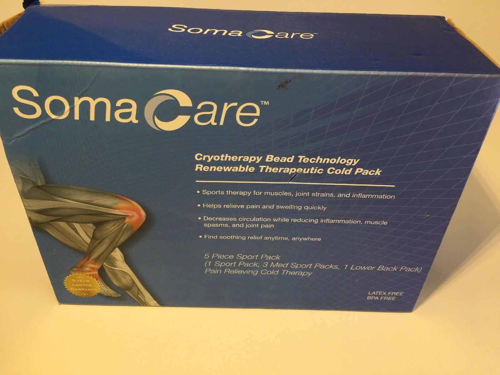 SOMA CARE 5 PIECE SPORTS PACK COLD THERAPY, RENEWABLE