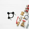 thumbnail image 3 of Shisuyan Systems Drain Saddle Valve Black Metal Prevent Water Leaks 1Set 3.1*2.9*1.2in, 3 of 9