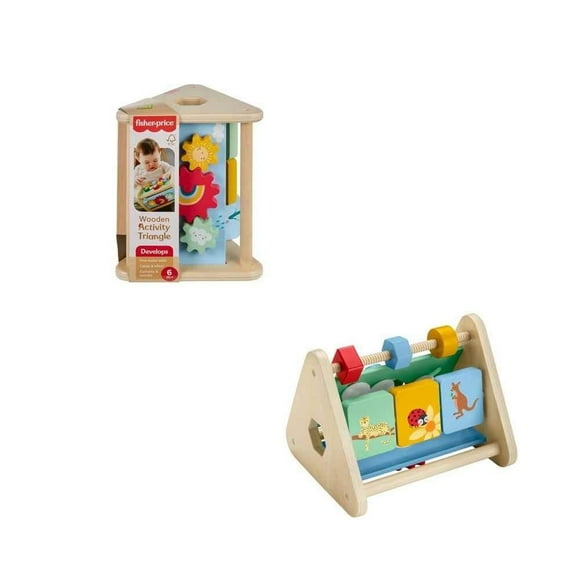 Juguete para Bebés Fisher Price Triángulo de Actividades de Madera
