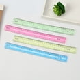 thumbnail image 6 of Plastic Straight Rulers Set, Precision Scale Measuring Tools for Math Drawing, 6 of 9