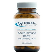 Metabolic Maintenance Acute Immune Boost - Immune support Supplement with Vitamins D, C, Zinc - Elderberry Herbal Blend with NAC to Help Support Upper Respiratory Health (60 Capsules)