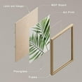 thumbnail image 4 of PixonSign Set of 4 Framed Wall Art, Tropical Green Island Palm Leaf Poster, Nature Wilderness Wall Decor Prints, Botanical Floral Wall Décor, Modern Landscape Artwork for Farmhouse - 11"x14" Natural, 4 of 5