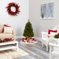 thumbnail image 3 of Nearly Natural Virginia Fir Artificial Christmas Tree with 100 Clear Lights, 3 of 8