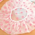 thumbnail image 5 of opvise Lovely Dots Thickened Waterproof Transparent Shower Cap Bathroom Bathing Hat, 5 of 7