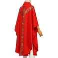 thumbnail image 4 of Vêtements d'Église Prêtre Clergé Chasuble Catholique Tenue de Messe Robe Col Rond, 4 of 4