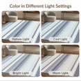 thumbnail image 7 of ODIKA Striped Bands Nautical Pinstripe Farmhouse Graduated Playroom for Dorm Room, Small Living Apartment, Stain Resistant Low Profile, 7 of 7