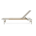 thumbnail image 6 of Cassia Modern Outdoor Patio Aluminum Chaise Lounge, Mesh Lounger Bed with Rope-Wrapped, Natural+Silver, Set of 2, 6 of 11