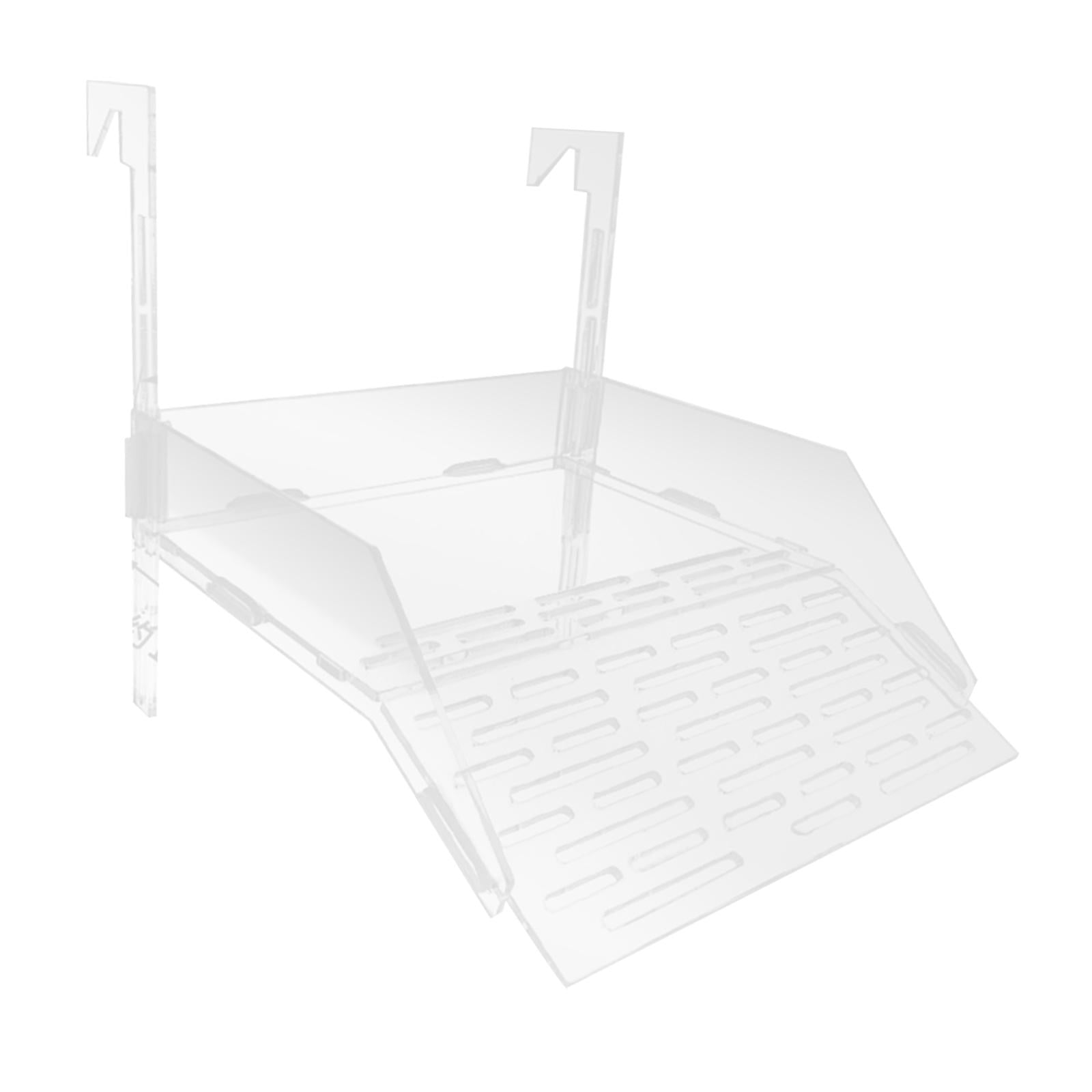 Tooyful Hanging Turtle Basking Platform Bask Terrace Climbing Ramp Aquarium Accessories Breeding Resting Terrace for Amphibians Turtles Eels Newts L