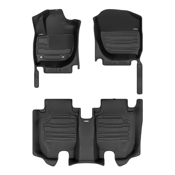 TuxMat - For Honda HR-V 2016-2022 Models - Custom Car Mats - Maximum Coverage, All Weather, Laser Measured - This Full Set Includes 1st and 2nd Rows