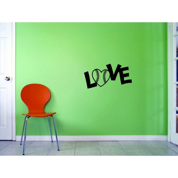Custom Decals Love Wall Art Size: 20 X 40 Inches Color: Black