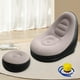 thumbnail image 1 of Sillón inflable, sofá perezoso con reposapiés, sillón reclinable cómodo de PVC con flocado para patio, dormitorio interior y hogar Café, 1 of 8