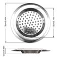 thumbnail image 3 of Coofit Sink Drain Strainer Removable Stainless Steel Kitchen Sink Strainer Sink Sifter, 3 of 10