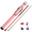 Prism-Pink-11.5-case-set, variant on Zokue Pink Pool Cue 11.5/12.5mm North American Hard Maple Shaft for billiards Cue Set