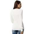 thumbnail image 5 of Grace Karin Classic Women's Button Down Crew Neck Sweater Knit Cardigan Long Sleeve (S~3XL), 5 of 8