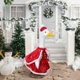 thumbnail image 3 of Dserhfy Christmas Mrs. Claus Goose Outfit for 23" High Cement/Plastic Goose Statue Red Velvet Dress Clothes with Cloak for Outdoor Garden Yard Lawn Patio Decor, 3 of 7
