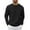 Black, variant on Sweatshirt Mens Long Sleeve Crewneck Knit Casual Pullover Top Soft Comfortable Lightweight Tops