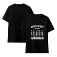 thumbnail image 4 of Just a Mom Who Loves Hanukkah Shirt Jewish Chanukah T-Shirt Men and Women, Black T-shirt S, 4 of 6