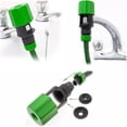 thumbnail image 3 of Conector de manguera para grifo de riego de jardín, conector de manguera, conector de grifo mezclador, adaptador de manguera para interior y exterior, 1 unidad verde, 3 of 5