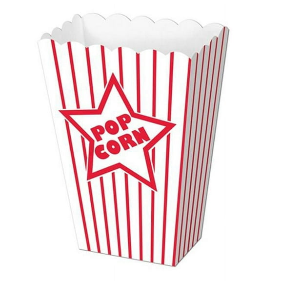 Beistle Paper Popcorn Boxes - Pack of 12