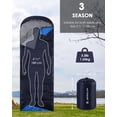 thumbnail image 2 of Sacos de dormir para adultos con mochila, ligeros, impermeables, saco de dormir para clima frío para niñas, niños, hombres, para acampar, senderismo, viajes al aire libre, caza, con bolsas de compresi, 2 of 5