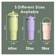 thumbnail image 5 of Nomad 32 oz with Handle and Straw Lid, Leakproof, Double Insulated, 32oz Cup, Stainless Steel | Sage Leaf, 5 of 9