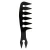 Hombres Vintage Oil Hair Comb Retro Back Hair Beard Diente ancho Tenedor Peines (02)