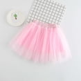 thumbnail image 2 of AWZXDE Girls Summer Skirt With Flared A Line Waistband Casual Party Dress Tutu For Toddler Kids 2 10Y Pink, 2 of 9