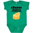 thumbnail image 3 of Inktastic Cheese Makes Everything Better Boys or Girls Baby Bodysuit, 3 of 5